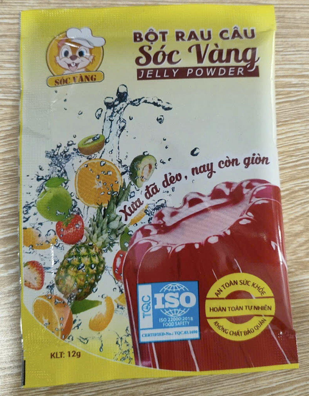 Bột Rau Câu Sóc Vàng 12g
